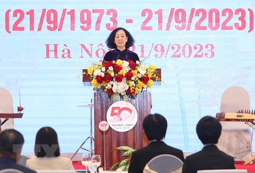 Lễ kỉ niệm 50 năm thiết lập quan hệ ngoại giao Việt Nam-Nhật Bản - ảnh 1