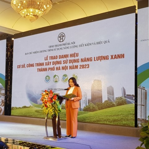 Hà Nội có gần 70 cơ sở, công trình đạt danh hiệu Năng lượng xanh năm 2023 - ảnh 1