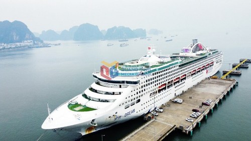 Tàu biển du lịch quốc tế đưa 400 khách thăm Vịnh Hạ Long - ảnh 1