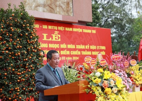 Kỷ niệm 235 năm Chiến thắng Ngọc Hồi và tôn tạo di tích tại Thanh Trì, Hà Nội - ảnh 1