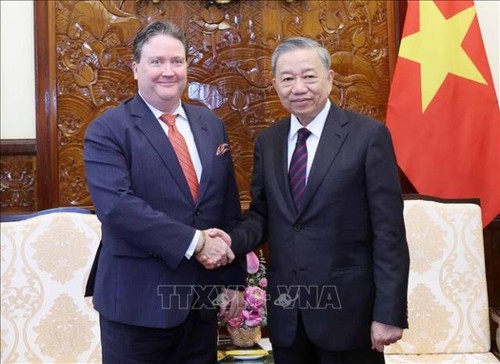 Chủ tịch nước Tô Lâm tiếp Đại sứ Hoa Kỳ Marc Evans Knapper - ảnh 1