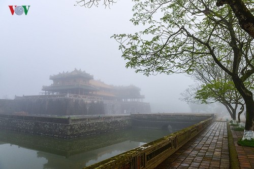 Breathtaking scenery of ancient Hue amid fog in late winter - ảnh 10