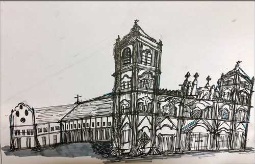 Giáo dân Bùi Chu 'phát hiện' nhà thờ của mình lộng lẫy trên... ký họa - ảnh 18