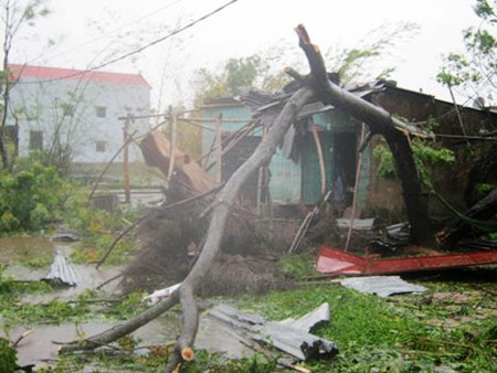 Huracán Wutip provoca daños graves a provincias centrales de Vietnam - ảnh 1