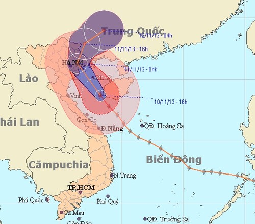 Al menos 13 vietnamitas mueren por supertifón Haiyan - ảnh 1