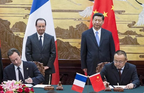 Francia y China firman contratos comerciales de unos 18 mil millones de euro - ảnh 1