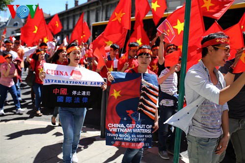 Comunidad vietnamita en el extranjero continúa rechazando la infracción china en Mar Oriental - ảnh 2