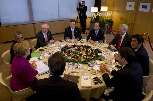 Comienza Cumbre de G7 centrada en el tema de Ucrania - ảnh 1