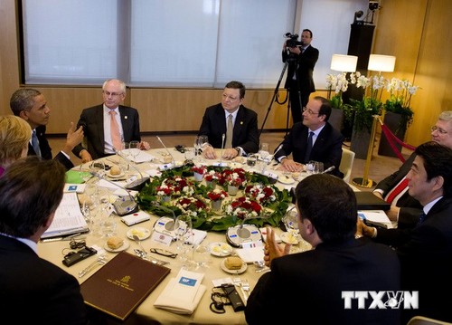 G-7 se compromete a apoyar a Ucrania e impulsar la cooperación intercomunitaria - ảnh 1
