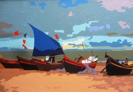 Artistas vietnamitas expresan amor hacia mar e islas nacionales - ảnh 2