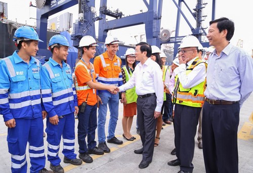Presidente vietnamita exhorta operaciones portuarias en Quang Ninh - ảnh 1
