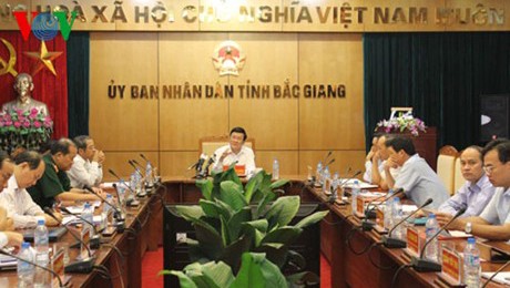 Orienta el presidente vietnamita desarrollo económico en Bac Giang  - ảnh 1