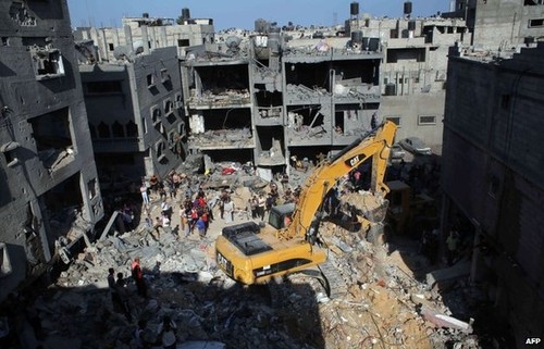 Continua Israel bombardeos en Franja de Gaza - ảnh 1
