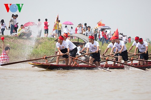 Competencia de embarcaciones de remo en  Nam Dinh  - ảnh 5