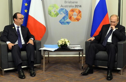 Mandatarios de Rusia, Francia e Inglaterra analizan asuntos de Ucrania - ảnh 1