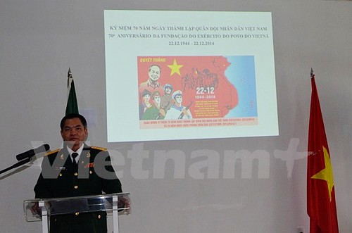 Celebran aniversario 70 de fundación del Ejército Popular de Vietnam en Brasil  - ảnh 1