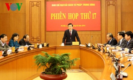 Presidente de Vietnam sesiona con Comité Directivo de la Reforma Judicial - ảnh 1