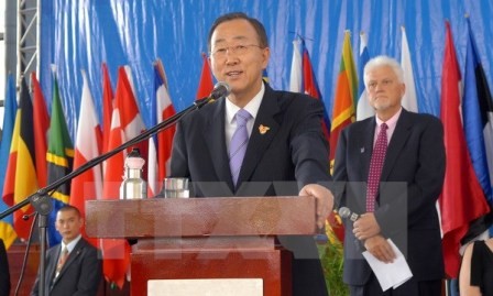 Felicita Ban Ki-moon a Vietnam por alcanzar objetivos del Milenio - ảnh 1