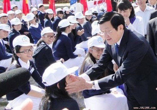 Urge el presidente vietnamita a impulsar el desarrollo de la educación nacional - ảnh 1
