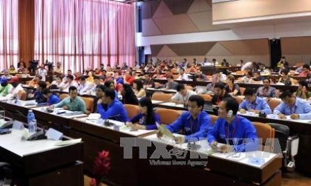 Jóvenes vietnamitas en XIX Congreso de la Federación Mundial de la Juventud Democrática - ảnh 1