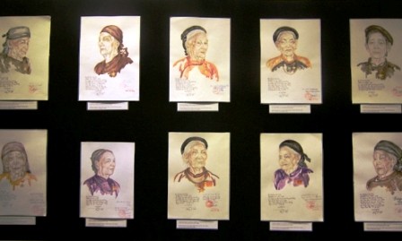 La pintora Dang Ai Viet y sus retratos de Madres Heroínas Vietnamitas - ảnh 2