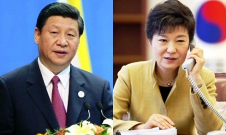 Presidentes de Estados Unidos, China y Surcorea telefonean el tema de Corea del Norte - ảnh 1