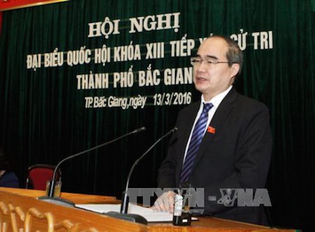 Presidente del Frente de la Patria de Vietnam contacta con electores norteños - ảnh 1