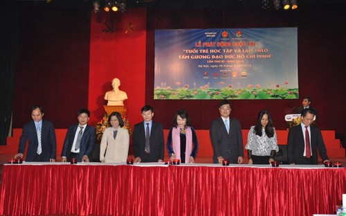 Lanzan concurso “Jóvenes estudian y trabajan según el ejemplo moral del presidente Ho Chi Minh" - ảnh 1
