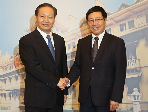 Vice premier vietnamita se reúne con líder partidista de provincia china de Guangxi - ảnh 1