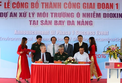 Anuncian positivos resultados del tratamiento de tierras afectadas de dioxina en Da Nang - ảnh 1