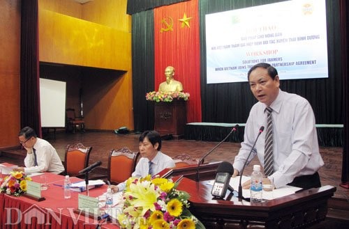 Buscan soluciones para agricultores vietnamitas al participar en el TPP - ảnh 1