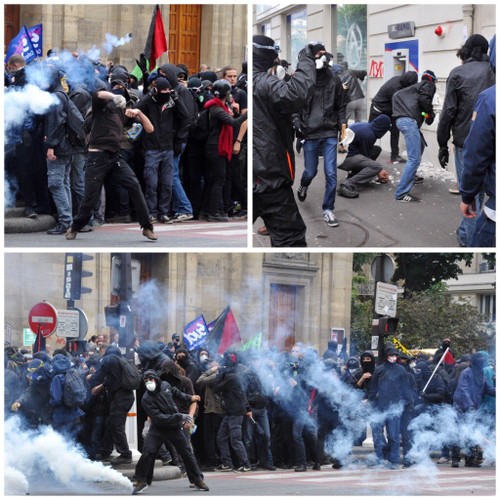 Disturbios en Francia durante huelga contra la nueva ley de la reforma laboral - ảnh 1
