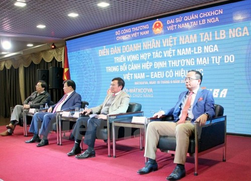 Abordan efectos de TLC Vietnam-Unión Económica Euroasiática en lazos Hanoi-Moscú - ảnh 1