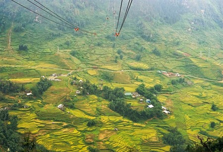 Explorar valle Muong Hoa con teleférico - ảnh 1