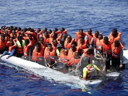 España rescata mil 200 migrantes en mar del Mediterráneo - ảnh 1