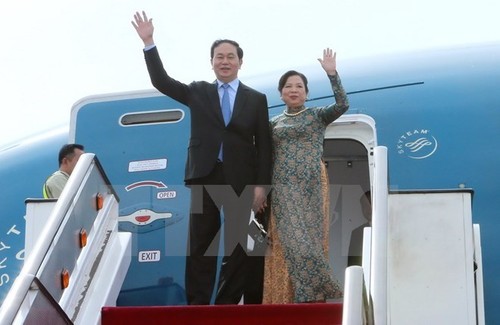 Presidente de Vietnam viaja a Cuba para visita oficial - ảnh 1