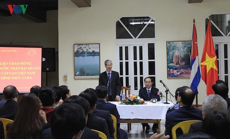 Presidente vietnamita Tran Dai Quang en visita en Cuba   - ảnh 5