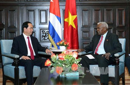 Presidente vietnamita Tran Dai Quang en visita en Cuba   - ảnh 6