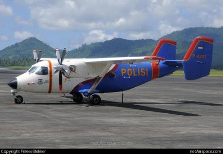Se estrella en mar de Batam un avión de la policía indonesia  - ảnh 1