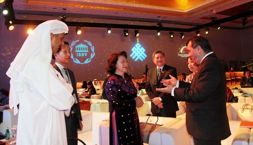 Vietnam concluye asistencia a Cumbre Mundial de Presidentas de Parlamento  - ảnh 2