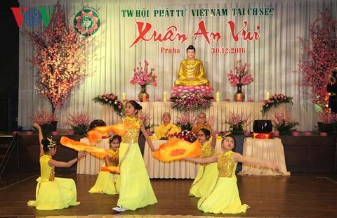 Budistas vietnamitas en República Checa dan bienvenida a la primavera - ảnh 1