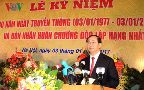 Presidente vietnamita pide a Academia de Defensa elevar capacidad de previsión - ảnh 1