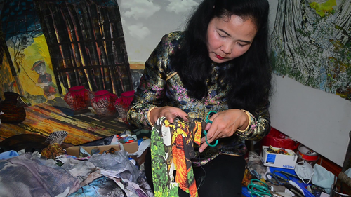 Tran Thanh Thuc y su amor por las pinturas de tela - ảnh 2