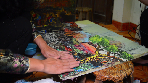 Tran Thanh Thuc y su amor por las pinturas de tela - ảnh 3