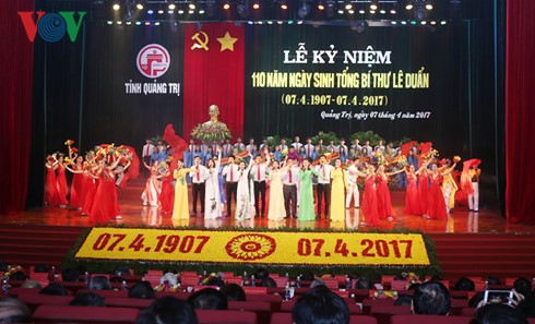 Quang Tri conmemora aniversario 110 del natalicio de Le Duan - ảnh 1