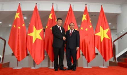 Primer ministro de Vietnam dialoga con el presidente chino  - ảnh 1