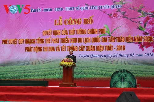 Tierra revolucionaria de Tan Trao, por convertirse en importante zona turística nacional en 2030 - ảnh 1
