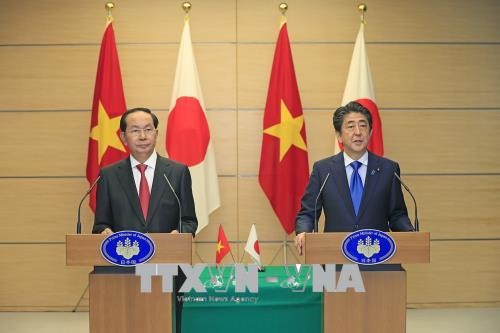 Culmina la visita de Estado del presidente vietnamita a Japón - ảnh 1