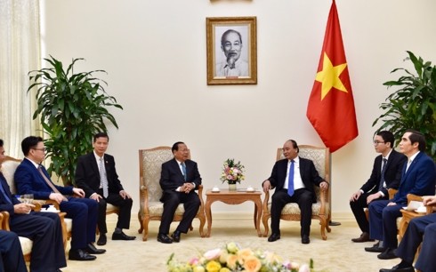 Premier vietnamita recibe al ministro de Planificación de Camboya - ảnh 1