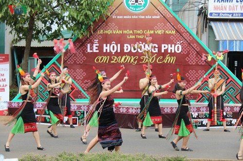 Numeroso público interesado en actividades del Festival Cultural del Brocado de Vietnam - ảnh 1